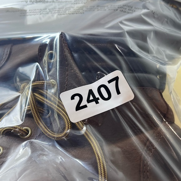 Dr. Marten Size 8 Distressed Alexandra Brown Combat Moto Boots Vibram Sole EUC - Picture 10 of 12